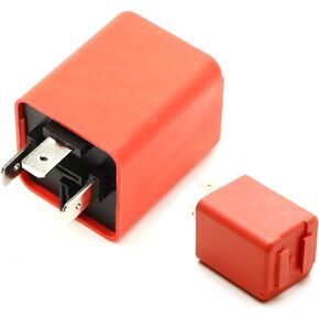 iJDMTOY (1) 3-Pin FLL008 FL3 Electronic LED Flasher Relay Fix Compatible with Car LED Turn Signal Bulbs Hyper Flash Issue
