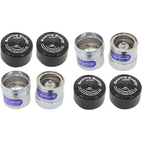 Bearing Buddy (4) 2.441" Chrome for Boat Trailer with Protective Bra - Wheel Center Caps 2441 (2 Pairs)