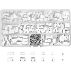 Litorange 500PCS 2.54mm 2/3/4/5/6 Pin Housing JST Adapter Cable Connector Socket Male and Female JST-XH Connector Kit with Female Pin Terminal Connector Kit in Kuwait