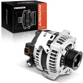 A-Premium Alternator Compatible with Toyota Camry 04-06, Highlander 04-07, Solara 04-08 & Scion tC 05-10, L4 2.4L, 12V 100Amp Clockwise 7-Groove Pulley, Replace# 104210-3880, 27060-0H100
