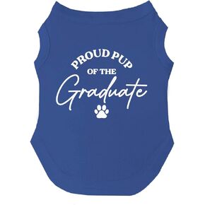 Proud Pup of The Graduate Graduation Class of 2024 Dog Tee Shirt Sizes for Puppies, Toys, and Large Breeds (Black, X-Small 737)
