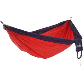 ENO SingleNest Hammock - Lightweight, 1 Person Portable Hammock - for Camping, Hiking, Backpacking, Travel, a Festival, or The Beach - Red/Navy