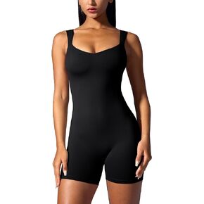 Womens Jumpsuits Unitard Bodysuits One Piece Shorts Rompers Sleeveless