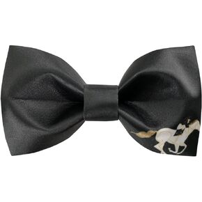100% Satin Silk Mens Pre-tied Bowtie Horse Riding Solid Bow Ties