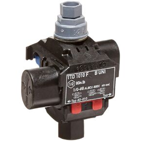 NSI IPCS1002 IPCS Series Easy-Tap Insulation Piercing Connector, 1/0-8 AWG Main and 2-10 AWG tag Conductor Range, 1.8" Width, 3.1" Height, 2.2" Length