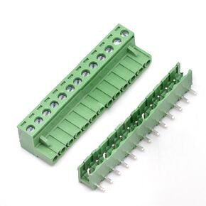 Oiyagai 20 Set 2 Pin 5.08mm Pitch Right Angle Male Female PCB Screw Terminal Block