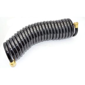 JOHNSON PUMP 10615-00 Coiled 25' Washdown Hose, Aqua