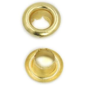 Fujiyuan 1000 Sets 4mm 3/16" Grommet Eyelets Canvas Clothes Bags Self Backing Leather Craft DIY Gold in Kuwait