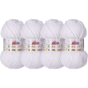 Himalaya Dolphin Baby (4-Pack) 4x100 gr Chenille Velvet Blanket amigurumi Yarn Super Bulky 524 yds (301)