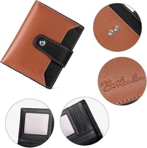BOSTANTEN Briefcase for Women Leather Laptop Handbag bundle Women Leather Wallet in Saudi Arabia