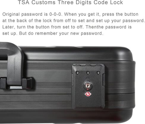 حقيبة ألومنيوم صندوق أدوات معدني TSA قفل مجمع حافظة فاخرة مع رغوة للنبيذ/المجوهرات/الساعة/المعدات/الكاميرا in Kuwait