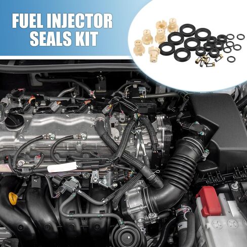Fuel Injector O Rings Seals with Micro Filters Fuel Injector Repair Kit for Toyota Tacoma 1999-2004 for Toyota 4Runner Tundra Rubber Black (Set of 6) in Saudi Arabia