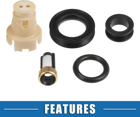 Fuel Injector O Rings Seals with Micro Filters Fuel Injector Repair Kit for Toyota Tacoma 1999-2004 for Toyota 4Runner Tundra Rubber Black (Set of 6) in Saudi Arabia