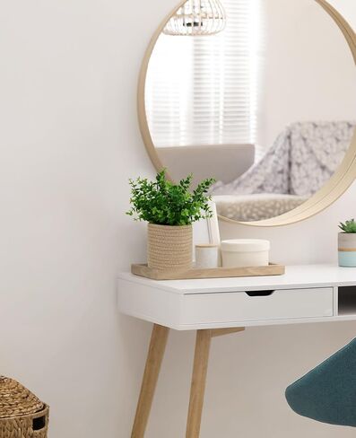 6 قطع سلة تخزين معلقة على الحائط مع حبل الجوت الاصطناعي من الأوكالبتوس، نباتات خضراء، ديكور جدار المزرعة، منظم منسوج، مجموعة سلة نباتات الزهور للشرفة، غرفة المعيشة، غرفة النوم in Kuwait