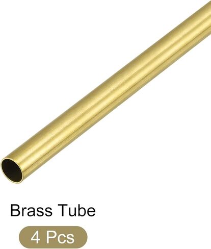 أنبوب نحاسي (8 مم OD × 0.2 مم جدار T × 300 مم طول) 4 قطع، أنابيب مستقيمة - للتأثيث المنزلي، والآلات، والحرف اليدوية in Kuwait