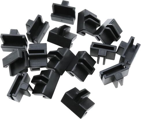 Wantane-ملف خزانة القضبان كليب معلقة ملف السكك الحديدية كليب ملف القضبان معلقة ملف السكك الحديدية كليب ملف أسود مشبك السكك الحديدية البلاستيكية إبقاء المجلدات نظيفة ومنظمة-16 قطعة in Kuwait