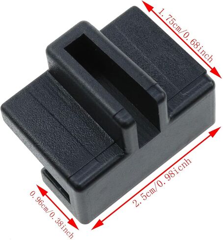 Wantane-ملف خزانة القضبان كليب معلقة ملف السكك الحديدية كليب ملف القضبان معلقة ملف السكك الحديدية كليب ملف أسود مشبك السكك الحديدية البلاستيكية إبقاء المجلدات نظيفة ومنظمة-16 قطعة in Kuwait