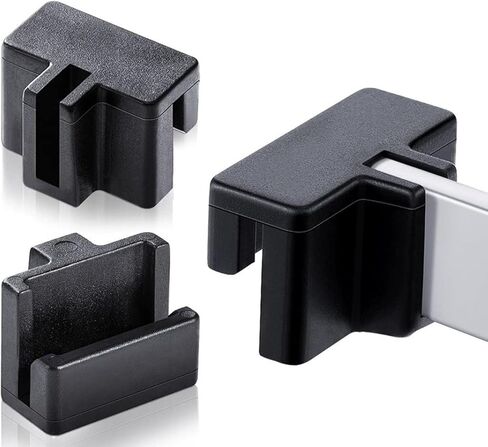 Wantane-ملف خزانة القضبان كليب معلقة ملف السكك الحديدية كليب ملف القضبان معلقة ملف السكك الحديدية كليب ملف أسود مشبك السكك الحديدية البلاستيكية إبقاء المجلدات نظيفة ومنظمة-16 قطعة in Kuwait