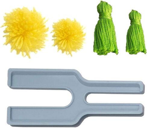 صانع بوم بوم، لنسيج الكرة الزغبية DIY غزل الصوف الحياكة الحرفية مشروع بسيط حبل مضفر صانع النول، أداة شرابة للأطفال والكبار in Kuwait