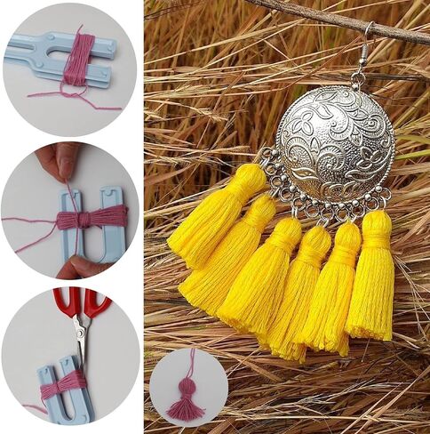 صانع بوم بوم، لنسيج الكرة الزغبية DIY غزل الصوف الحياكة الحرفية مشروع بسيط حبل مضفر صانع النول، أداة شرابة للأطفال والكبار in Kuwait