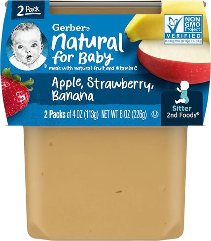 Gerber Baby Food, Banana Apple Pear, 4 Oz, 2 Ct in Saudi Arabia