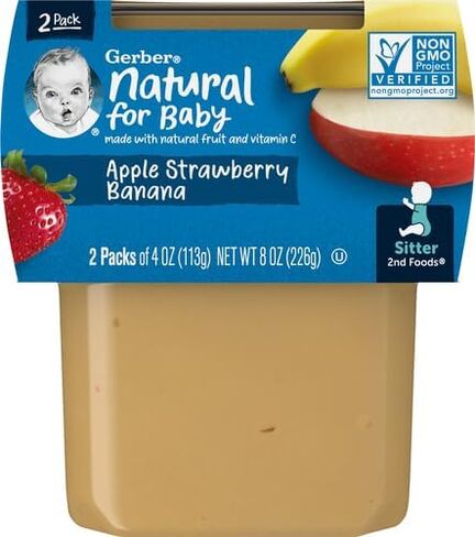 Gerber Baby Food, Banana Apple Pear, 4 Oz, 2 Ct in Saudi Arabia