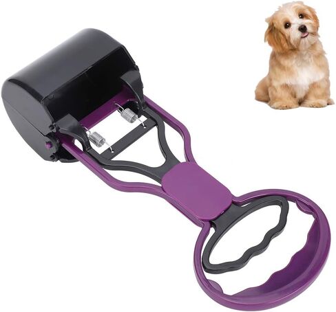 Pets Pooper Scooper, Lightweight Durable Environment Simple to Use Dog Faece Picker for Pet for Take Faeces(Purple) in Kuwait