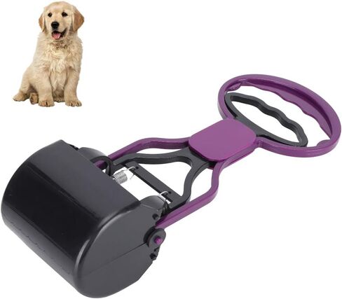 Pets Pooper Scooper, Lightweight Durable Environment Simple to Use Dog Faece Picker for Pet for Take Faeces(Purple) in Kuwait