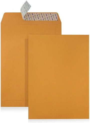 WINPAQ 13 X 18 Brown Kraft Jumbo Envelopes with 13" x 18" (324mm x 457mm) 28lb, Peel & Seal - 50 Count in Saudi Arabia