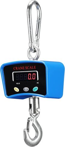 مقياس الرافعة الرقمي 1000 رطل/500 كجم مقياس معلق رقمي للرافعة الصناعية الثقيلة للمزرعة والمصنع والبناء والصيد (أزرق) in Kuwait