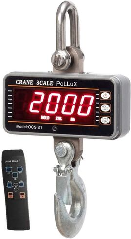 مقياس الرافعة الرقمي 1000 كجم / 2000 رطل، ميزان معلق عالي الدقة للخدمة الشاقة مع جهاز تحكم عن بعد in Kuwait