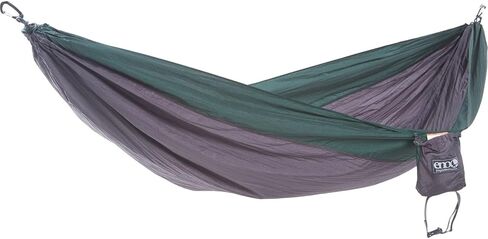 أرجوحة ENO SingleNest - أرجوحة خفيفة الوزن ومحمولة لشخص واحد - للتخييم أو المشي لمسافات طويلة أو حقيبة الظهر أو السفر أو المهرجان أو الشاطئ - فحمي/غابة in Kuwait