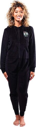 Ultra Game NBA Women's Sleepwear Super Soft Fleece Onesie Pajama Hooded Jumpsuit in Saudi Arabia