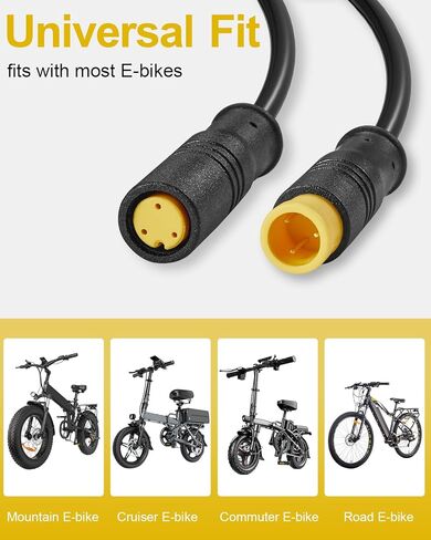كابل تمديد Zacro Ebike 2Pin/3Pin/4Pin/5Pin/6Pin مقاوم للماء أنثى إلى ذكر، سلك الدراجة الكهربائية مناسب لمجموعة تحويل الدراجات، العرض/الفرامل/الخانق/مستشعر التحول/محرك المحور/أجزاء الدراجة الخفيفة in Kuwait