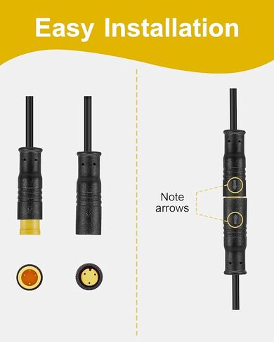 كابل تمديد Zacro Ebike 2Pin/3Pin/4Pin/5Pin/6Pin مقاوم للماء أنثى إلى ذكر، سلك الدراجة الكهربائية مناسب لمجموعة تحويل الدراجات، العرض/الفرامل/الخانق/مستشعر التحول/محرك المحور/أجزاء الدراجة الخفيفة in Kuwait