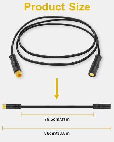 كابل تمديد Zacro Ebike 2Pin/3Pin/4Pin/5Pin/6Pin مقاوم للماء أنثى إلى ذكر، سلك الدراجة الكهربائية مناسب لمجموعة تحويل الدراجات، العرض/الفرامل/الخانق/مستشعر التحول/محرك المحور/أجزاء الدراجة الخفيفة in Kuwait
