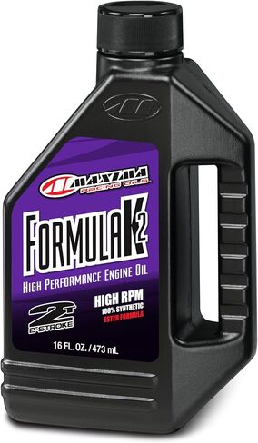 Maxima Racing Oils 22901-2PK Formula K2 Synthetic Racing 2-Stroke Premix Oil 1L Bottle, 2-Pack in Saudi Arabia