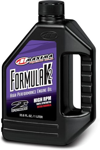 Maxima Racing Oils 22901-2PK Formula K2 Synthetic Racing 2-Stroke Premix Oil 1L Bottle, 2-Pack in Saudi Arabia