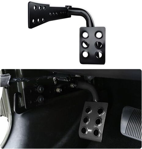 JeCar Steel Dead Pedal Left Side Foot Rest Compatible with Jeep Wrangler JK Unlimited 2007-2018 Sport Sahara Rubicon X Off Road Accessories (Black) in Saudi Arabia