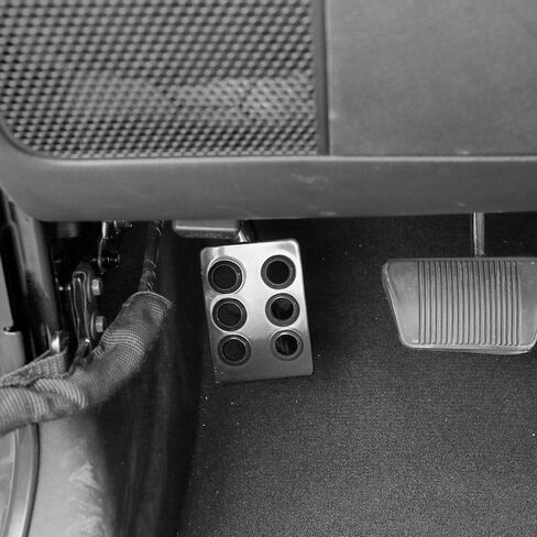 JeCar Steel Dead Pedal Left Side Foot Rest Compatible with Jeep Wrangler JK Unlimited 2007-2018 Sport Sahara Rubicon X Off Road Accessories (Black) in Saudi Arabia