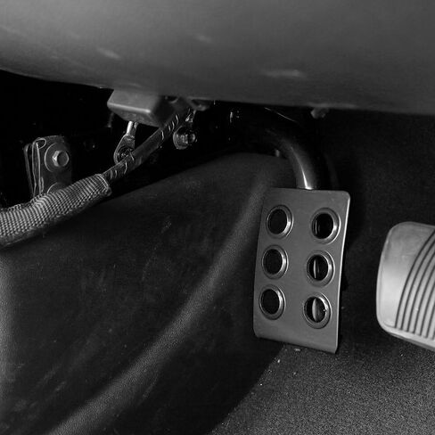 JeCar Steel Dead Pedal Left Side Foot Rest Compatible with Jeep Wrangler JK Unlimited 2007-2018 Sport Sahara Rubicon X Off Road Accessories (Black) in Saudi Arabia