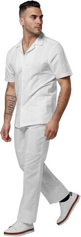 طقم بنطلون وقميص كتان للرجال من STACY ADAMS in Kuwait