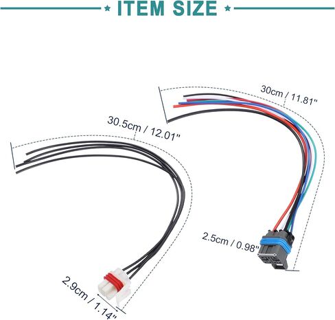 ACROPIX 7-Pin and 4-Pin Wire Leads Neutral Switch Connector Fit for 4L60E 4L80E 4L65E - Pack of 2 in Saudi Arabia
