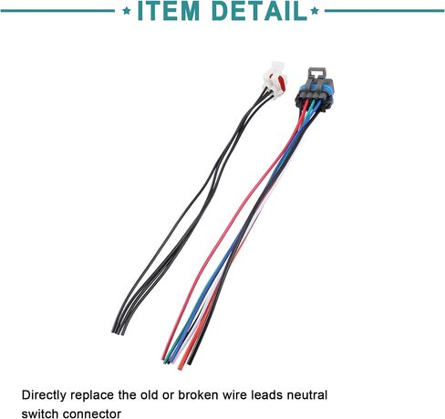 ACROPIX 7-Pin and 4-Pin Wire Leads Neutral Switch Connector Fit for 4L60E 4L80E 4L65E - Pack of 2 in Saudi Arabia