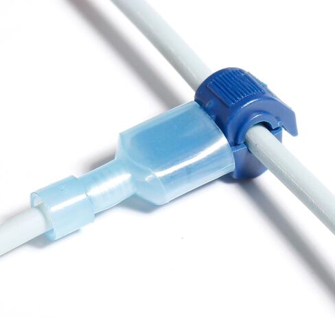 T الحنفية موصلات الأسلاك الذاتي تجريد سريع T لصق المحطات الكهربائية عدة. الأزرق 18-14AWG قطع الأسلاك السريعة الصنابير in Saudi Arabia