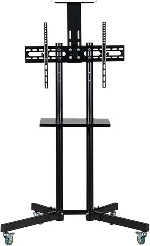 Mobile TV Stand Rolling TV Cart for 32-65 Inch LCD LED 4K Flat Curved TV-Height Adjustable Rolling TV Stand Can Support 150 lbs-Trolley Floor Stand with Tray, Maximum VESA 600x400mm. in Saudi Arabia