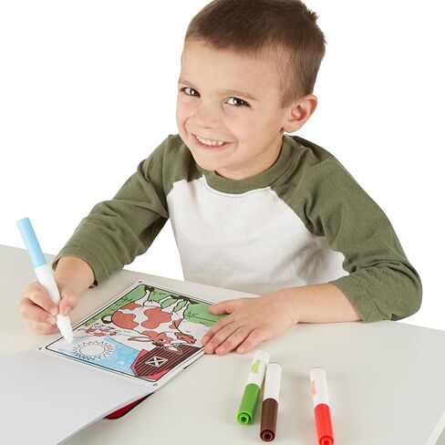 Melissa & Doug On the Go Magicolor Coloring Pad: Farm Animals - 18 Pages, 4 Markers in Saudi Arabia