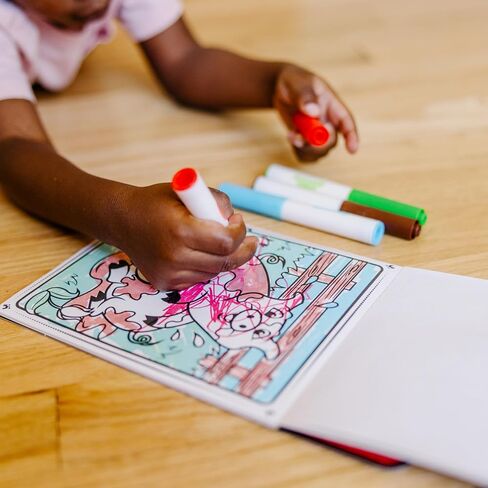 Melissa & Doug On the Go Magicolor Coloring Pad: Farm Animals - 18 Pages, 4 Markers in Saudi Arabia