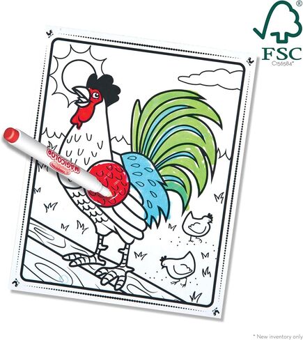 Melissa & Doug On the Go Magicolor Coloring Pad: Farm Animals - 18 Pages, 4 Markers in Saudi Arabia