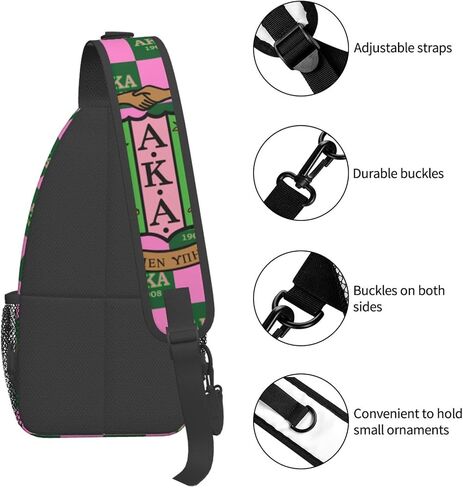 Sorority Gifts Sling Bag Crossbody Travel Hiking Chest Backpack Shoulder Daypack For Women in Saudi Arabia